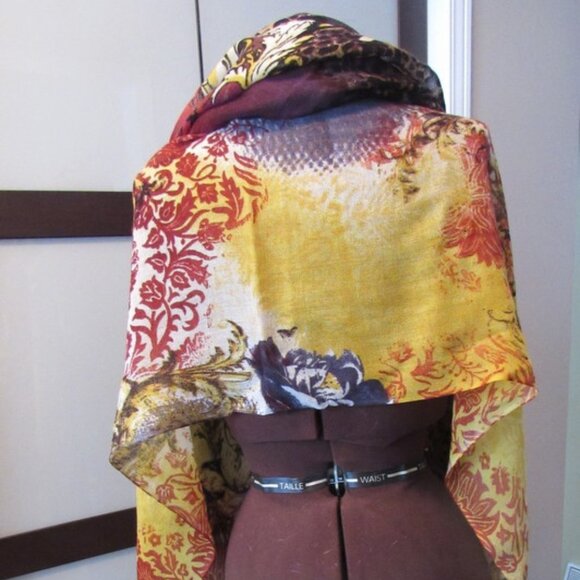 Pashmina.  100% Wool,  NWOT - Picture 3 of 8